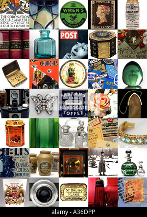 35 image composite of antiques and collectables 2007 EDITORIAL USE ONLY Stock Photo