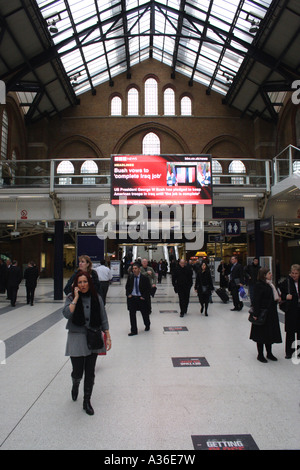 Liverpool Street Railway Station London Stock Photo