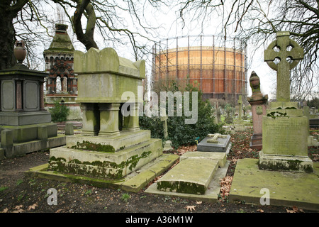 Kensal Green Cemetery, London UK. Stock Photo