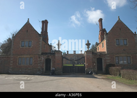 Gate Houses to Chilham Castle Kent Stock Photo