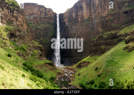 The Maletsunyane Falls in Lesotho. Stock Photo