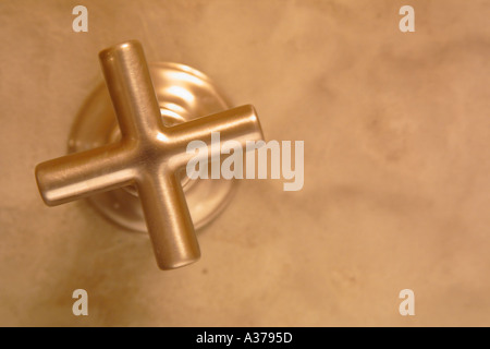 Faucet Knob Stock Photo