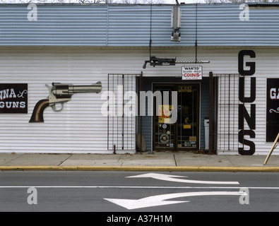Gun store in central Ohio Stock Photo