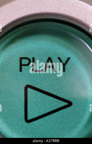 Record Button Play Play button on a video recorder UK Stock Photo - Alamy