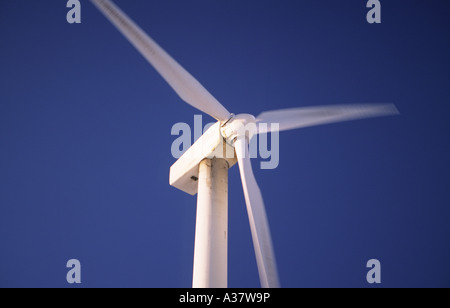 Wind turbine renewable energy production Hare Hill Wind Farm Scotland UK Stock Photo