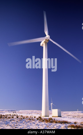 Renewable green energy Wind turbine on Hare Hill wind farm East Ayrshire owned by Scottish Power Renewables Scotland UK Stock Photo