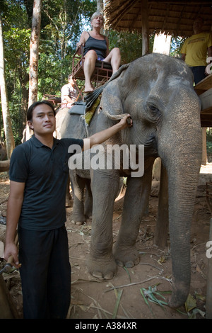 Elephant Riding In Ko Chang Thailand South East Asia Stock Photo