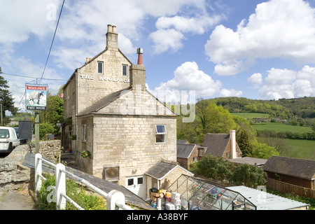 The Woolpack public house at Slad Gloucestershire. Favourite watering hole of Laurie Lee, author of Cider with Rosie Stock Photo