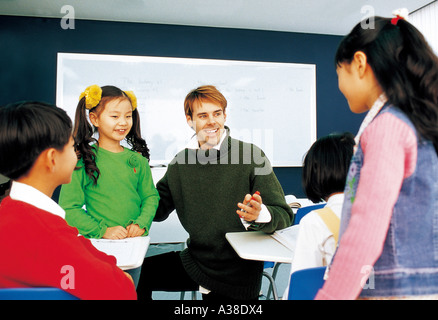 A scene of English classroom Stock Photo