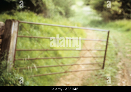 Field Path Rambles Gate gate peaceful bridleway walk ramble rambler woodlands woodland ...
