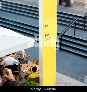 Restaurant South Bank Thames London England uk Stock Photo