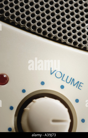 Volume control dial Stock Photo