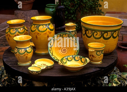 pottery for sale, pottery shop, town of Vallauris, Vallauris, France Stock Photo