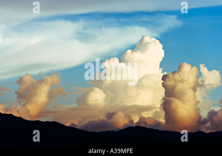 Strange clouds building over the Kathmandu valley, Nepal Stock Photo