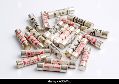 selection of fuses various Stock Photo