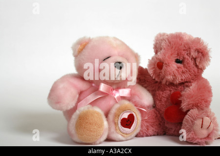 Teddy bears in love Stock Photo