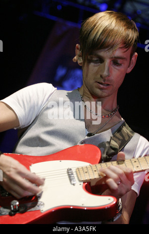 Lost Prophets Performing Cardiff International Arena South Wales Stock Photo