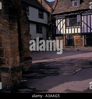 Timber framed Tudor buildings Sherborne Dorset England Stock Photo