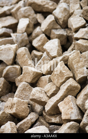 pile of rubble on a building site Stock Photo