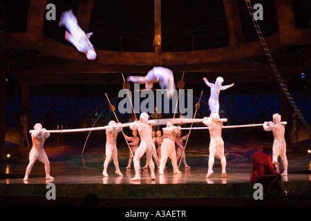 Cirque Du Soleil performing Alegria at the Royal Albert Hall London Stock Photo