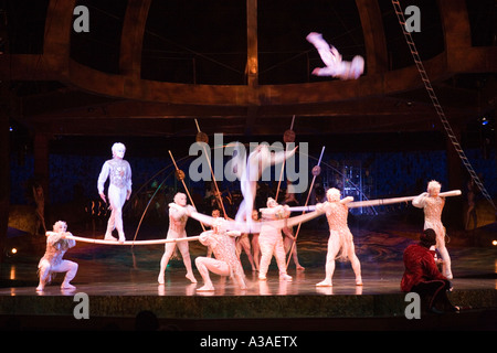 Cirque Du Soleil performing Alegria at the Royal Albert Hall London Stock Photo