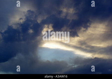 Fierce cloudy sky indicating an approaching storm Stock Photo