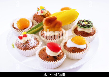 Easter Muffins Stock Photo