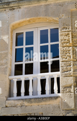 Pretty window in Saint Emilion- France Stock Photo
