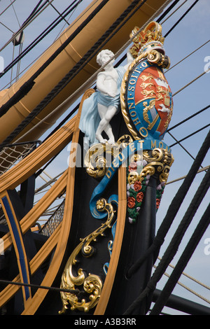 The Bow of HMS Victory in Portsmouth Stock Photo - Alamy