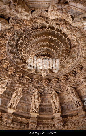 Ceiling of Dilwara Jain temple Mount Abu Rajasthan India Stock Photo ...