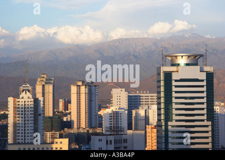 Urumqi With Mountains In Background Stock Photo