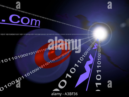 Abstract High tech world binary world Stock Photo