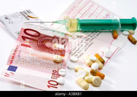 Costs of the health reform Stock Photo
