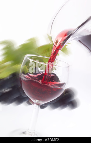 Red grape juice Stock Photo