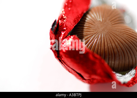 heart shaped chocolate sweet Stock Photo