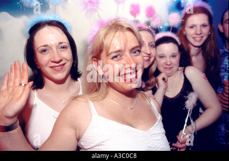 Hen party celebrating in a Blackpool nightclub, England UK Stock Photo