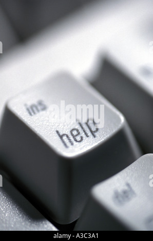 Help computer key Stock Photo - Alamy