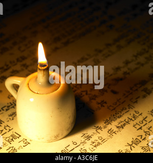 base of a kerosene lamp,antique,lifestyle object,f Stock Photo