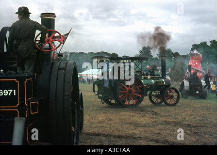 Traction Engines at Prestwood Steam Fair, Chilterns, Buckinghamshire, England, UK Stock Photo