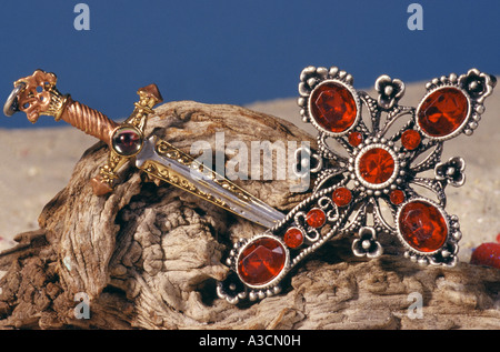 jewelry with precious stones Stock Photo