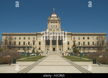 Canada Manitoba Winnipeg Legislative Building Stock Photo