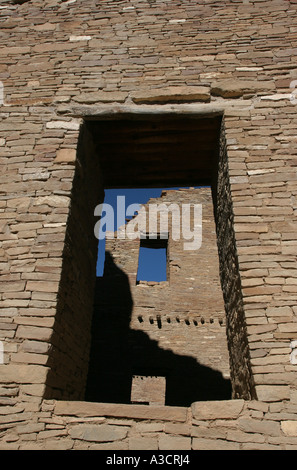 PUEBLO BONITO chaco canyon national monument Stock Photo