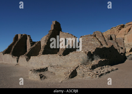 PUEBLO BONITO chaco canyon national monument Stock Photo