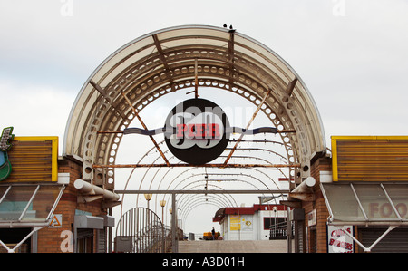 Entrance to the Pier at Cleethorpes Lincolnshire England UK Stock Photo