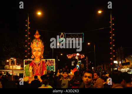 Diwali Hindu Festival of Light Wembley North London Stock Photo