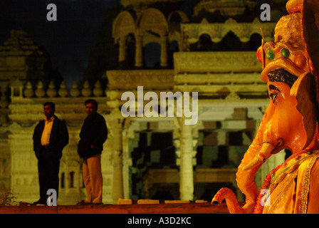 Diwali Hindu Festival of Light . Hindu Temple on Ealing Lane. Wembley North London Stock Photo