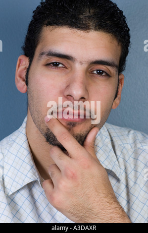 Close up of a man day dreaming Stock Photo