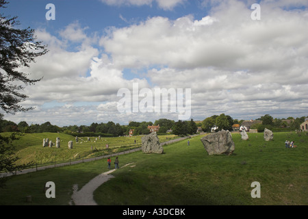 Part of Avebury Stone Circle, Avebury, Wiltshire, England, UK. Stock Photo