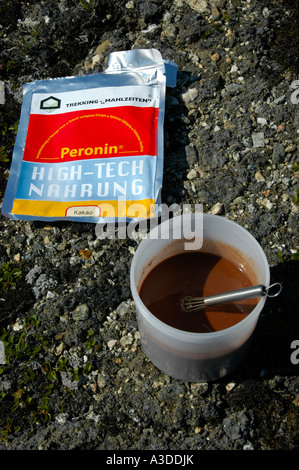 Peronin high-tech food kakao Eastgreenland Stock Photo