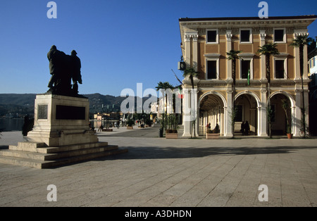 Piazza della Vittoria, Salo Stock Photo